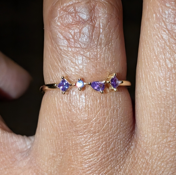 925 beautiful sparkling promise ring sz 6 - Picture 15 of 16